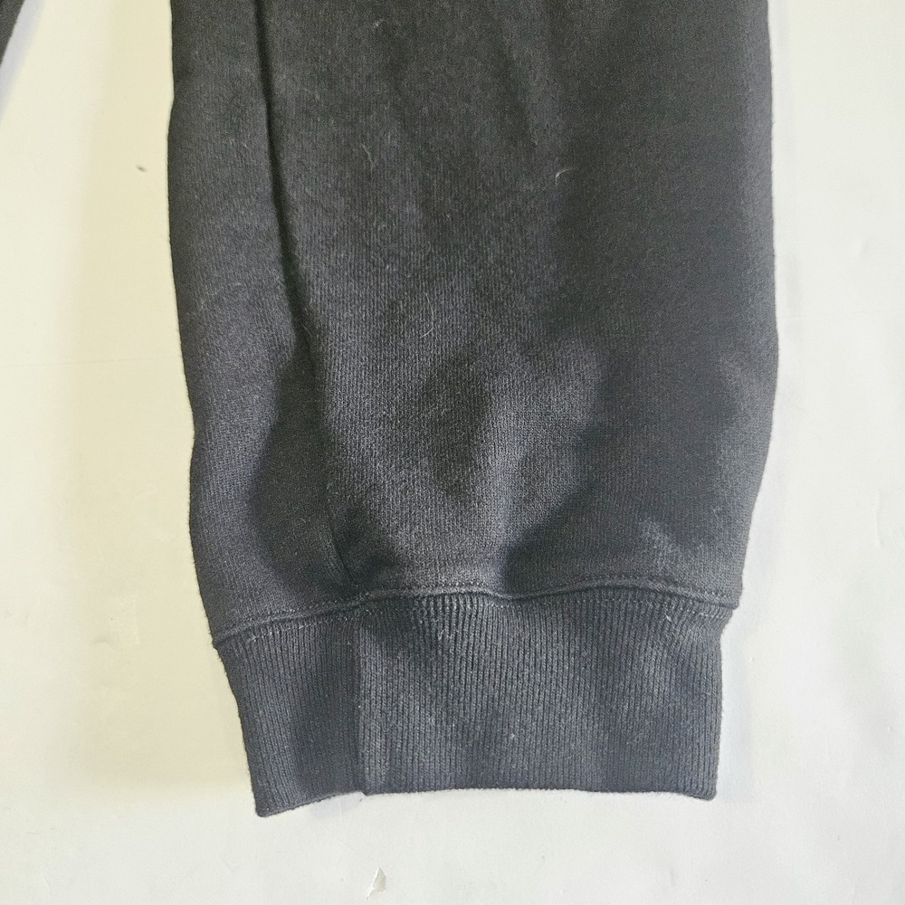 Champion Reverse Weave Black Jogger Sweatpants Women's Large Pockets Logo Cotton - Picture 3 of 6